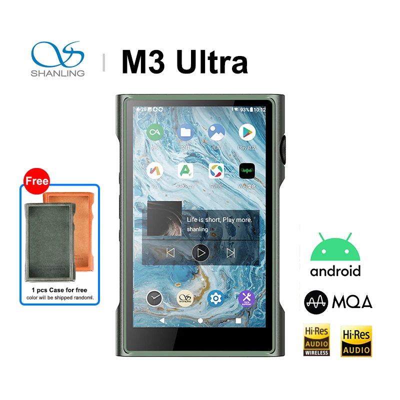 SHANLING M3 Ultra Portable HiFi Music Player Android 10 Bluetooth Dual ES9219C DAC Snapdragon 665 Line out 3.5mm 4.4mm LDAC DSD2
SHANLING M3 Ultra Portable HiFi Music Player Android 10 Bluetooth Dual ES9219C DAC Snapdragon 665 Line out 3.5mm 4.4mm LDAC DSD2
