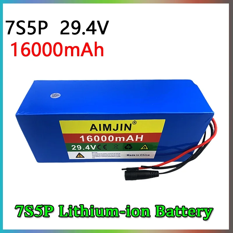 7S5P 29.4V 16000mAh 18650 Battery Lithium Ion Battery For transportation equipment Outdoor Power Supplies etc
7S5P 29.4V 16000mAh 18650 Battery Lithium Ion Battery For transportation equipment Outdoor Power Supplies etc