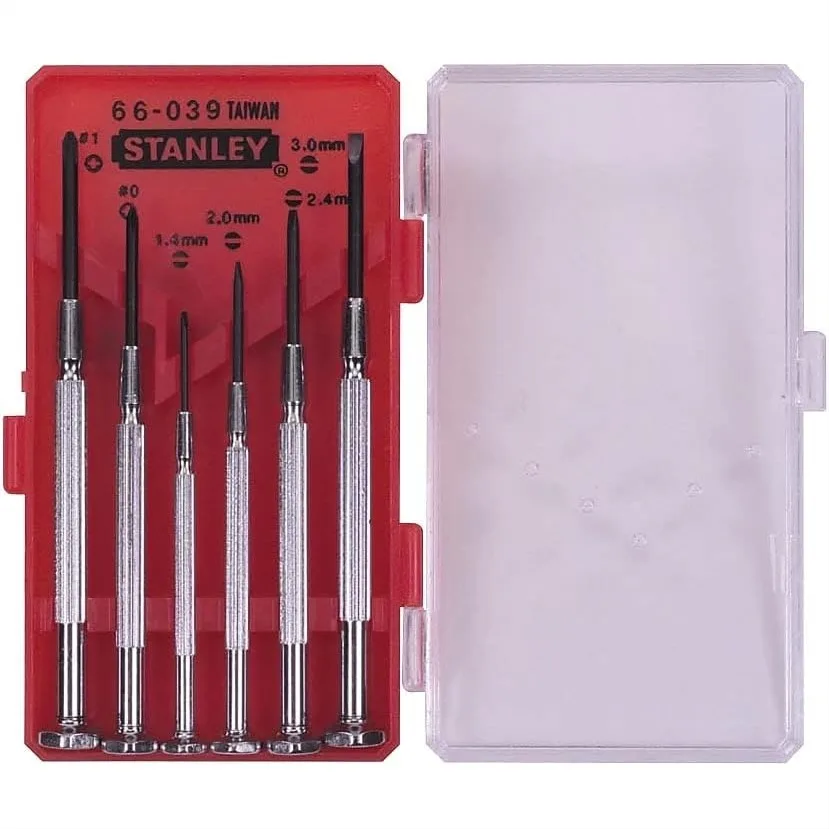 6 Piece Precision Screwdriver Set With Swivel Head Handle And Plastic Storage Case For Electronics Repair
6 Piece Precision Screwdriver Set With Swivel Head Handle And Plastic Storage Case For Electronics Repair