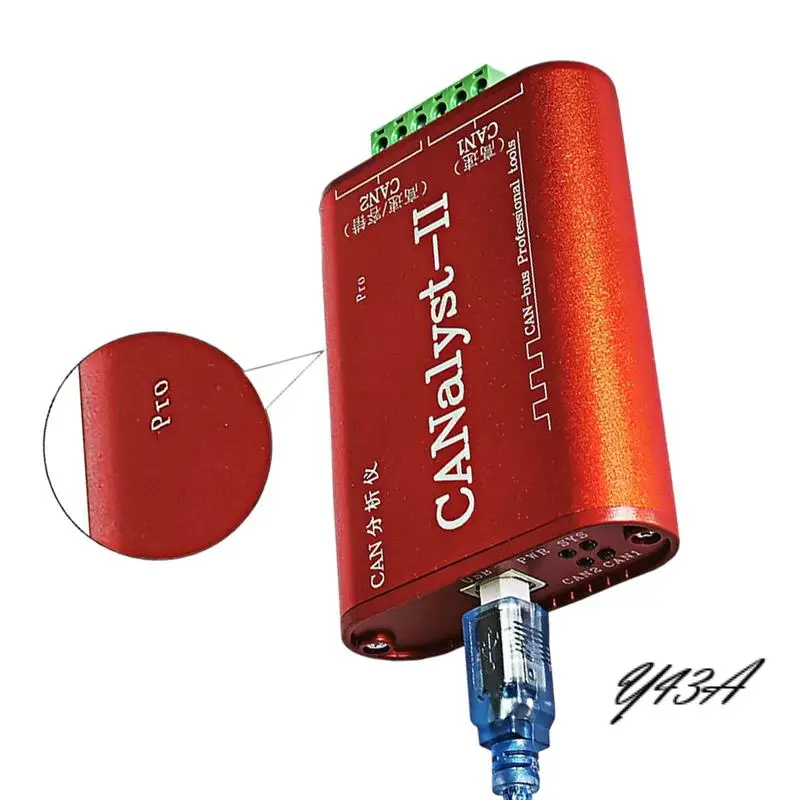 Y43A-CAN Analyzer Canalyst-II PRO Canopen J1939 USBCAN-2II Converter Compatible With ZLG USB To CAN Usbalyst-II 
Y43A-CAN Analyzer Canalyst-II PRO Canopen J1939 USBCAN-2II Converter Compatible With ZLG USB To CAN Usbalyst-II