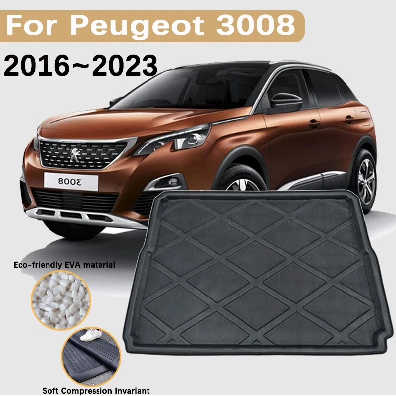 For Peugeot 3008 P84 2016~2023 MK2 Accessories 2017 2018 2022 Car Trunk Mats Rear Boot Cargo Trunk Waterproof Carpet Storage Pad
For Peugeot 3008 P84 2016~2023 MK2 Accessories 2017 2018 2022 Car Trunk Mats Rear Boot Cargo Trunk Waterproof Carpet Storage Pad