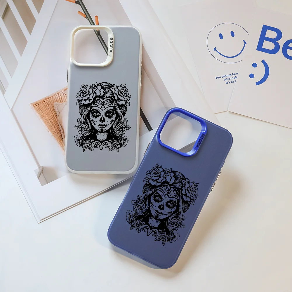 Day of Dead Girl Phone Case For iPhone 16 Pro Max 15 14 13 12 11 Plus Aurora Laser Shockproof Funda Anti Fall Matte Back
Day of Dead Girl Phone Case For iPhone 16 Pro Max 15 14 13 12 11 Plus Aurora Laser Shockproof Funda Anti Fall Matte Back