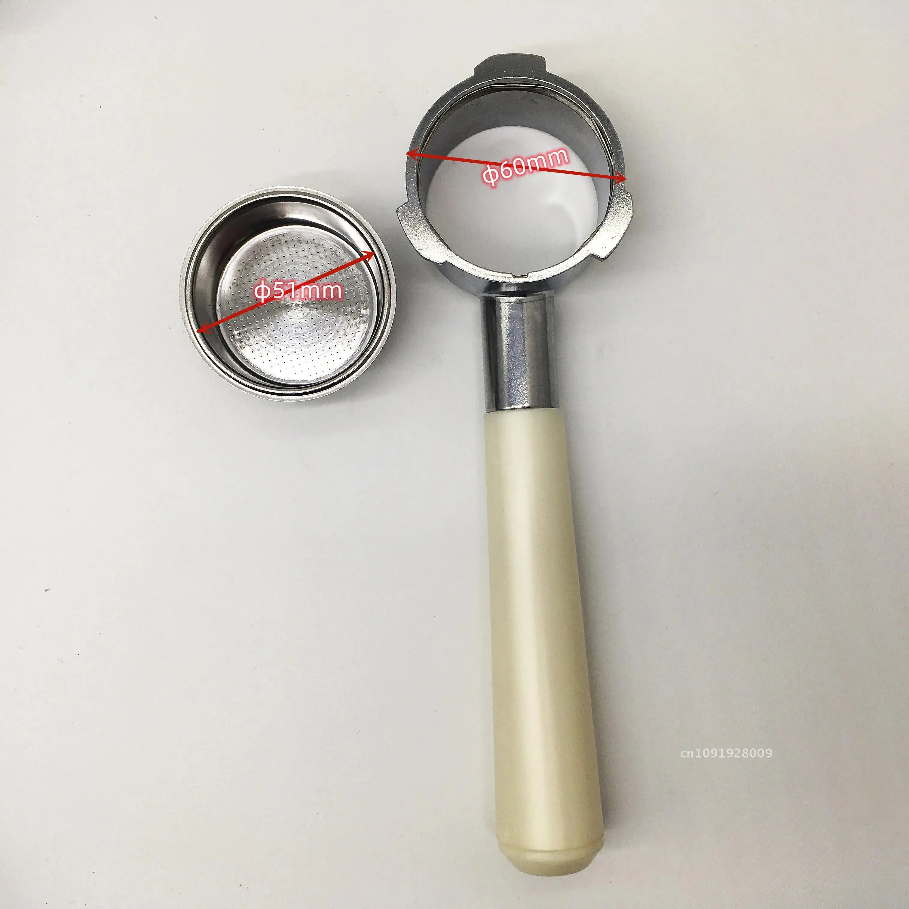 51mm Bottomless-filter holder portafilter out 15-20bar maker coffee for parts espresso 60mm
51mm Bottomless-filter holder portafilter out 15-20bar maker coffee for parts espresso 60mm
