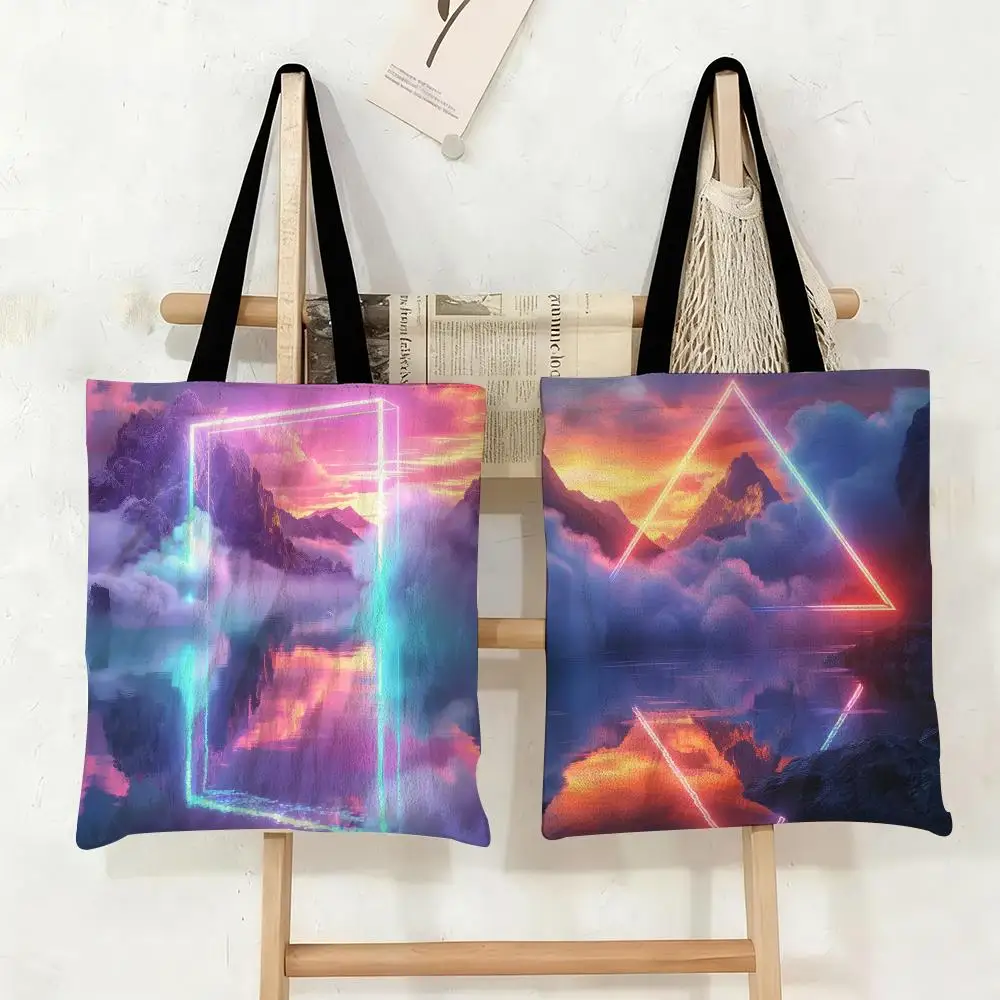 Aesthetic Storage Bags Canvas Tote Bag Large Capacity Double-Sided Print Reusable Shopping Bag Eco-Friendly Shoulder Bag
Aesthetic Storage Bags Canvas Tote Bag Large Capacity Double-Sided Print Reusable Shopping Bag Eco-Friendly Shoulder Bag
