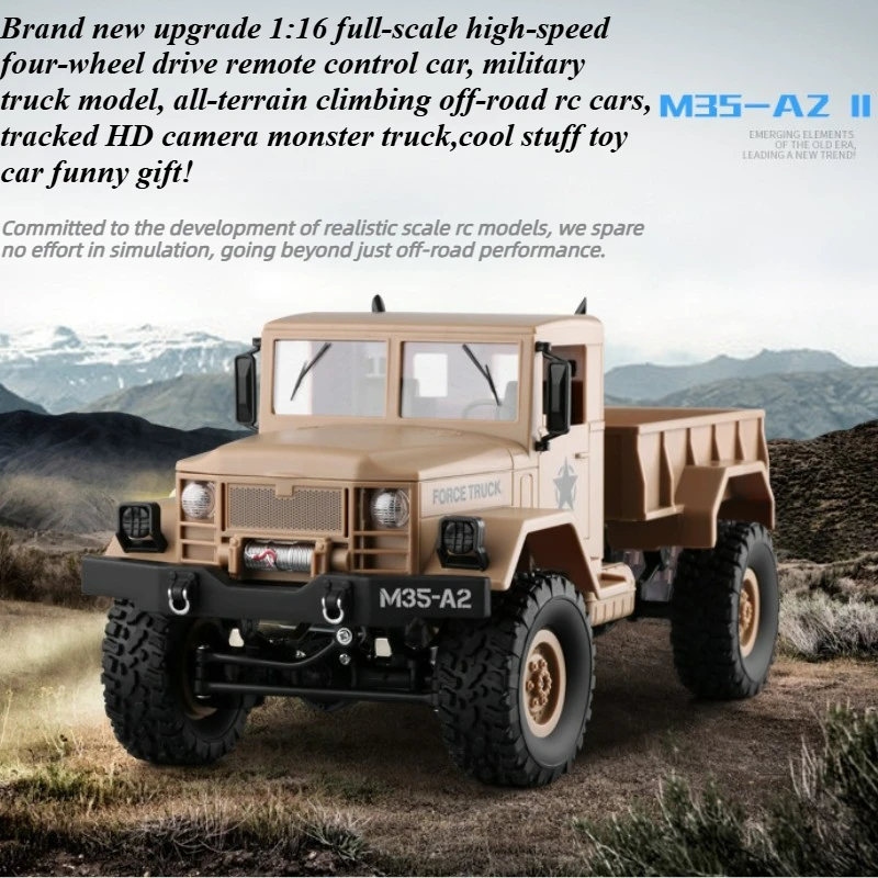 Cool Stuff Toy Car Funny Gift-1:16 Climbing Off-road Military Rc Car,Kawaii Track HD Camera Rc Truck,Toys for Kids,Monster Truck
Cool Stuff Toy Car Funny Gift-1:16 Climbing Off-road Military Rc Car,Kawaii Track HD Camera Rc Truck,Toys for Kids,Monster Truck