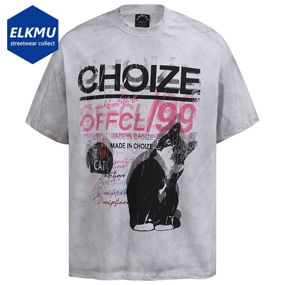 Funny Cat Graphic T Shirt Vintage Harajuku Oversized Men T-shirts Summer Casual Loose Cotton Tee Tops Streetwear Hip Hop Tshirts
Funny Cat Graphic T Shirt Vintage Harajuku Oversized Men T-shirts Summer Casual Loose Cotton Tee Tops Streetwear Hip Hop Tshirts