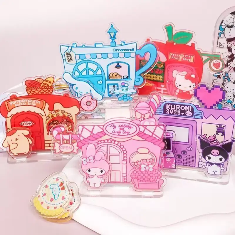 Sanrio Anime Stand Card Acrylic My Melody Kuromi Cinnamoroll Cartoon Character Standing Tabletop Decoration Children's Toy Gifts
Sanrio Anime Stand Card Acrylic My Melody Kuromi Cinnamoroll Cartoon Character Standing Tabletop Decoration Children's Toy Gifts
