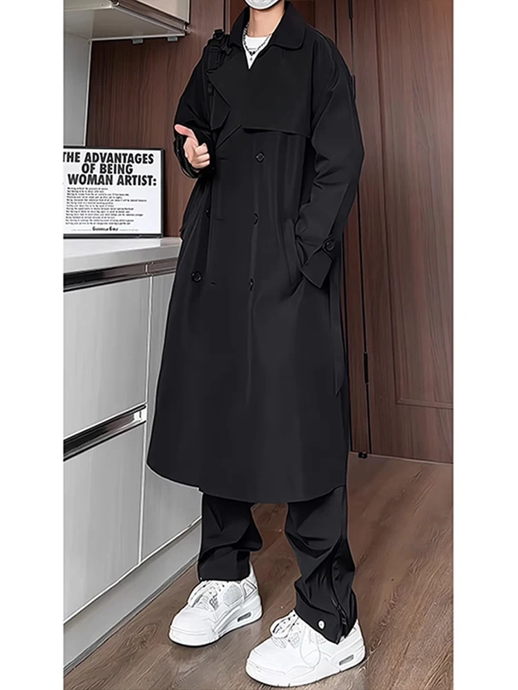 Ele Double-Row Button Men's Overcoat Jaet Knee-Length Trendy Bla Krusovice Civilian Coat Medium-Length Autumn Faion
Ele Double-Row Button Men's Overcoat Jaet Knee-Length Trendy Bla Krusovice Civilian Coat Medium-Length Autumn Faion