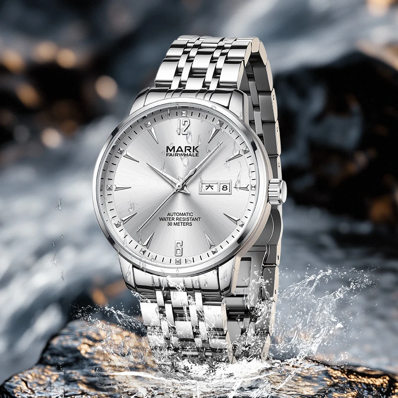 MARK FAIRWHALE Fashion Automatic Watch Men Mechanical Movement 42MM Stainless Steel Wristwatch
MARK FAIRWHALE Fashion Automatic Watch Men Mechanical Movement 42MM Stainless Steel Wristwatch