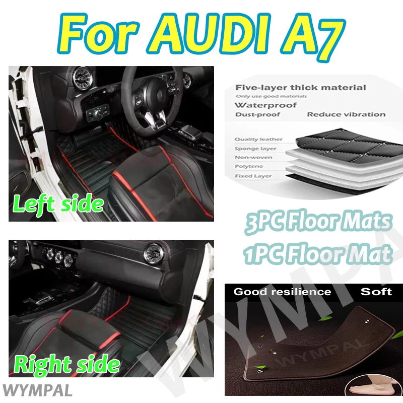 Luxury Custom Car floor mats for AUDI A7 2012 2013 2014 2015 2016 2017 2018 auto foot Pads automobile carpet cover accessories
Luxury Custom Car floor mats for AUDI A7 2012 2013 2014 2015 2016 2017 2018 auto foot Pads automobile carpet cover accessories