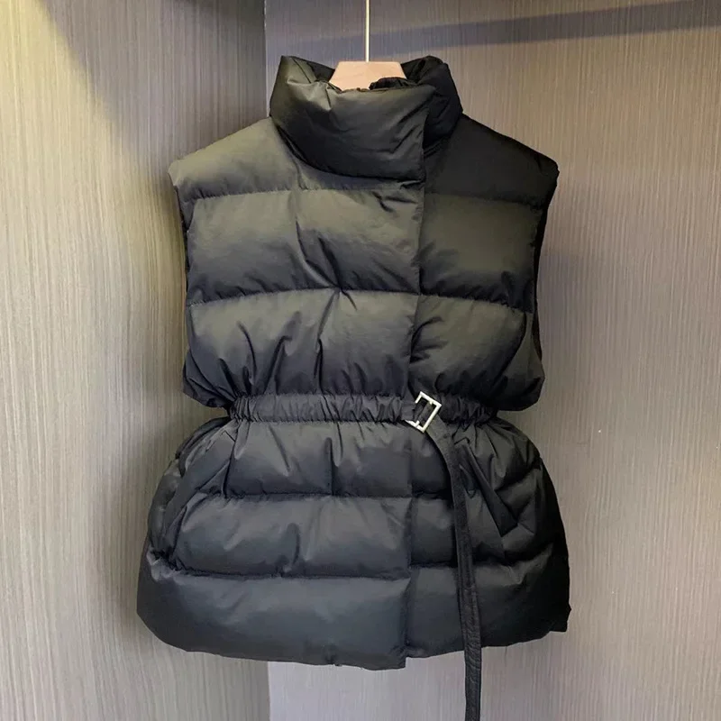 Winter jackets 2023 new stand collar fashion loose waist sleeveless vest cotton-padded jacket coat women vests
Winter jackets 2023 new stand collar fashion loose waist sleeveless vest cotton-padded jacket coat women vests