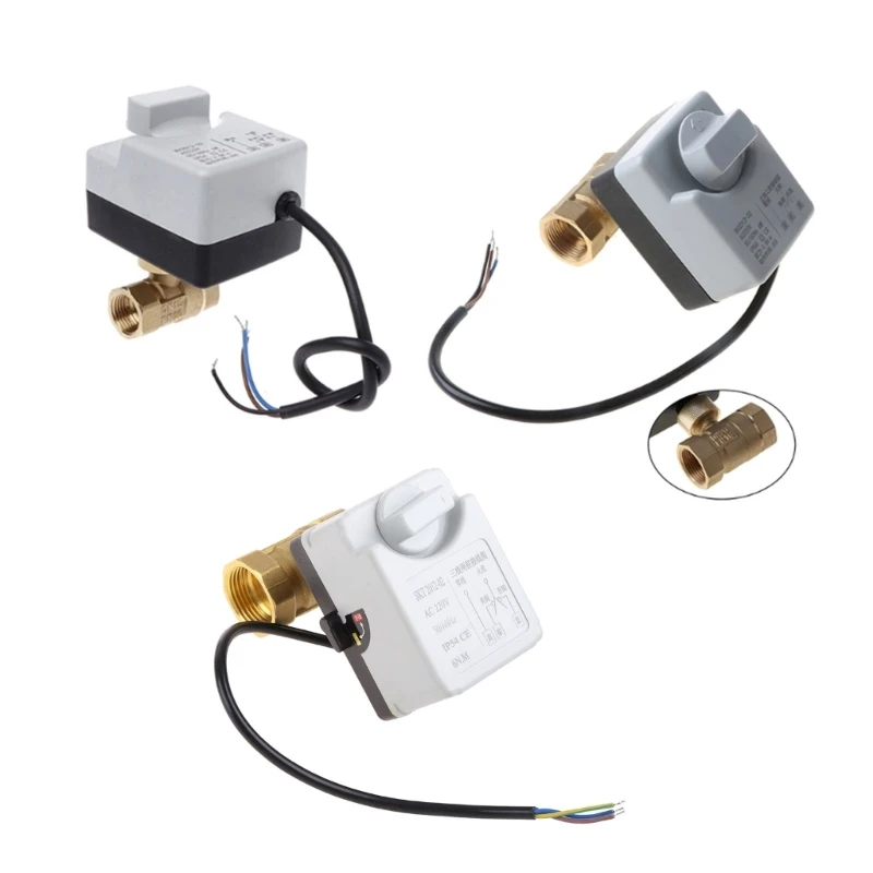 New Brass Motorized Ball 3 Way 2 Way Electric Control Ball Actuator with Manual 220v dn15 20 25 for water
New Brass Motorized Ball 3 Way 2 Way Electric Control Ball Actuator with Manual 220v dn15 20 25 for water