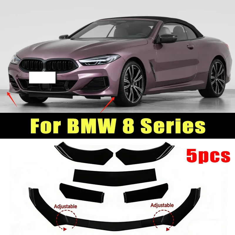 5Pcs ABS Material Universal Car Front Bumper Separator Bumper Lip Body Kit Duck Lip Separator For BMW 8 Series Car Accessories
5Pcs ABS Material Universal Car Front Bumper Separator Bumper Lip Body Kit Duck Lip Separator For BMW 8 Series Car Accessories