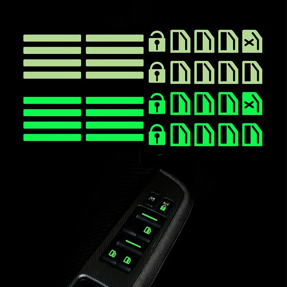 Luminous Car Door Window Lift Button Stickers Auto Windows Control Panel Reflective Decals Switch Decor Accessories Car Sticker
Luminous Car Door Window Lift Button Stickers Auto Windows Control Panel Reflective Decals Switch Decor Accessories Car Sticker