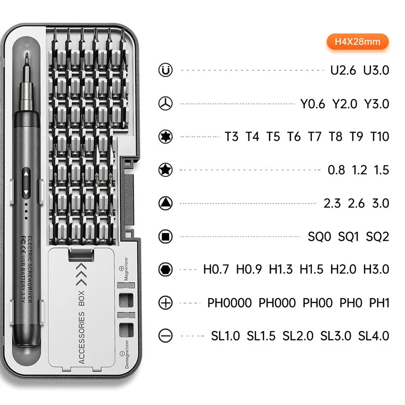 Precision Rechargeable Cordless Electric Screwdriver Set Mini Drill Power Tool Kit for Mobile Phone & Computer Repair CRV
Precision Rechargeable Cordless Electric Screwdriver Set Mini Drill Power Tool Kit for Mobile Phone & Computer Repair CRV