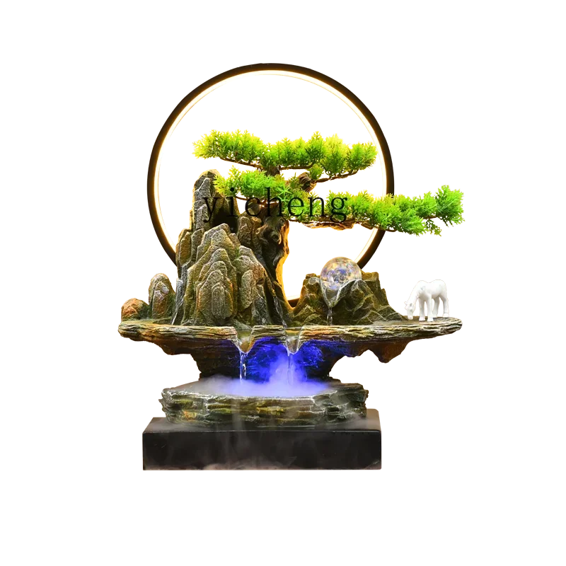 TQH new rockery flowing water fountain ornament living room office desktop decoration alpine circulation water generation
TQH new rockery flowing water fountain ornament living room office desktop decoration alpine circulation water generation