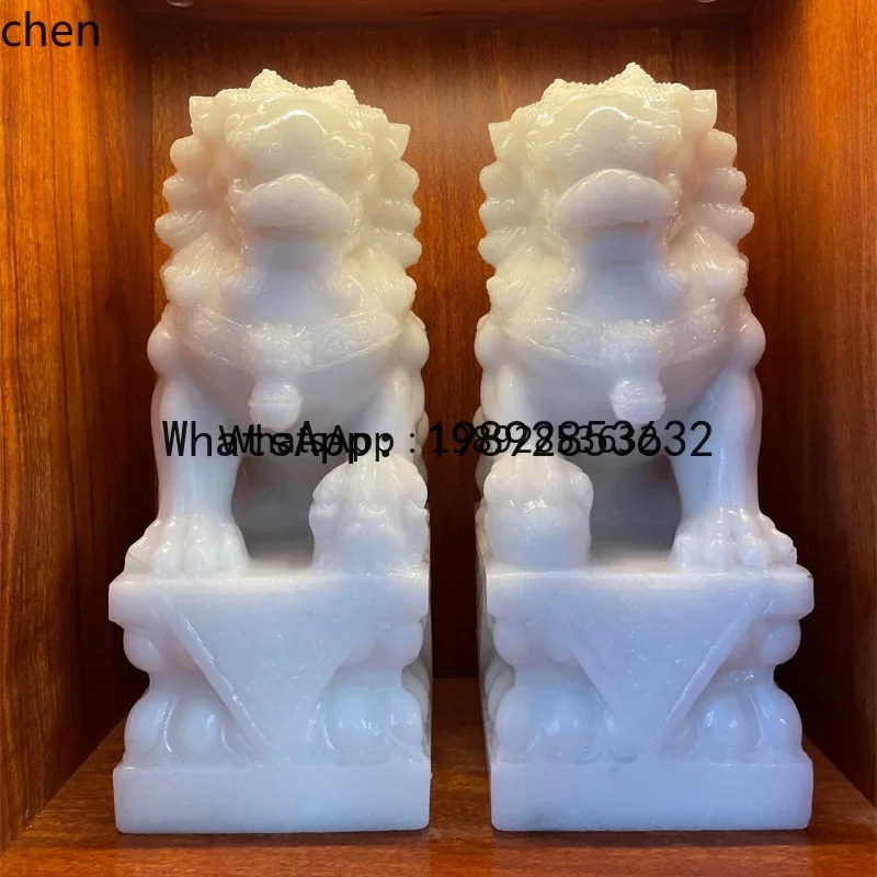 X5-8 white marble stone door guard stone carving villa door stone lion ornament luxury home decor
X5-8 white marble stone door guard stone carving villa door stone lion ornament luxury home decor