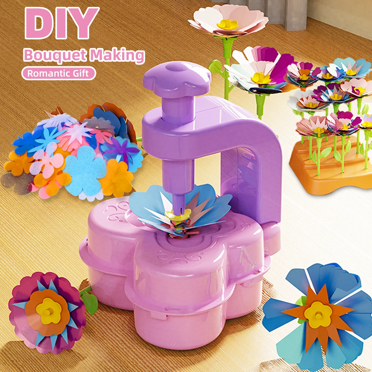 DIY Fabric Flower Bouquets Toys, Flower Bouquets Toy for Girls DIY Flower Make Making Craft Kit Educational Kids Gifts
DIY Fabric Flower Bouquets Toys, Flower Bouquets Toy for Girls DIY Flower Make Making Craft Kit Educational Kids Gifts