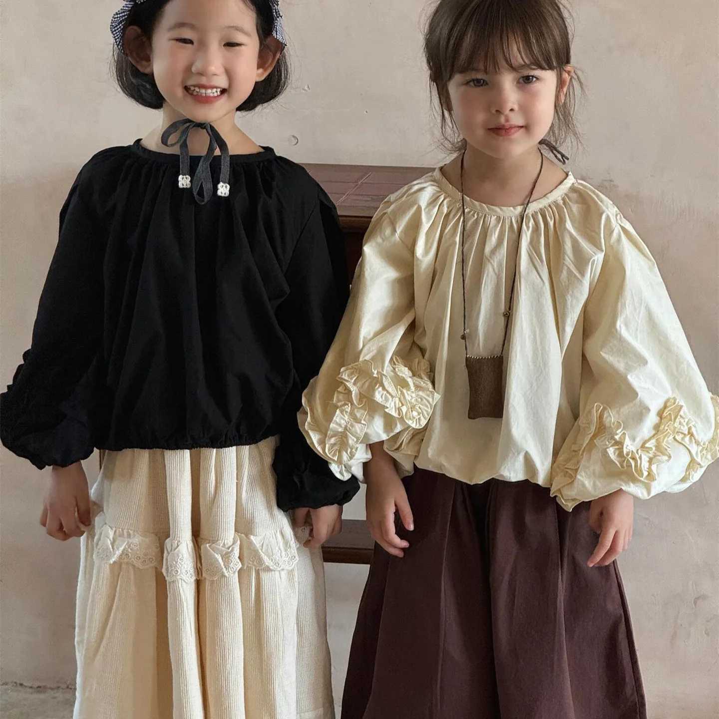 Girl Shirt Top Korean Children Clothing 2024 Autumn New Girl Shirt Retro Day Doll Shirt Loose Lace Top Baby Girl Solid Tops
Girl Shirt Top Korean Children Clothing 2024 Autumn New Girl Shirt Retro Day Doll Shirt Loose Lace Top Baby Girl Solid Tops