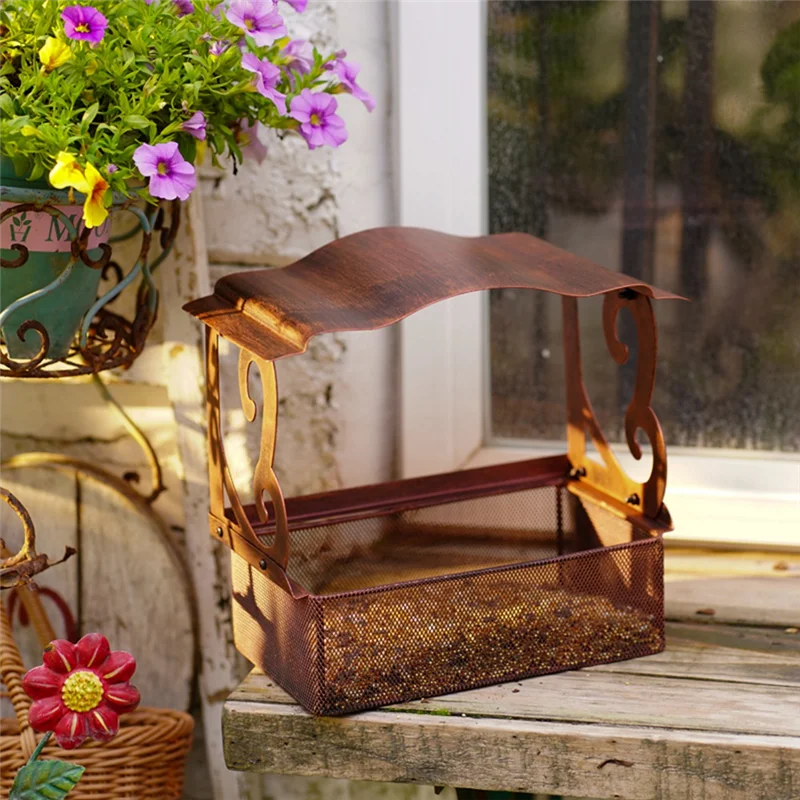 ABJO-Window Bird Feeder, Metal Bird Feeder With Outdoors Hanging Chain, Bird Feeders For Outside Wild Birds
ABJO-Window Bird Feeder, Metal Bird Feeder With Outdoors Hanging Chain, Bird Feeders For Outside Wild Birds