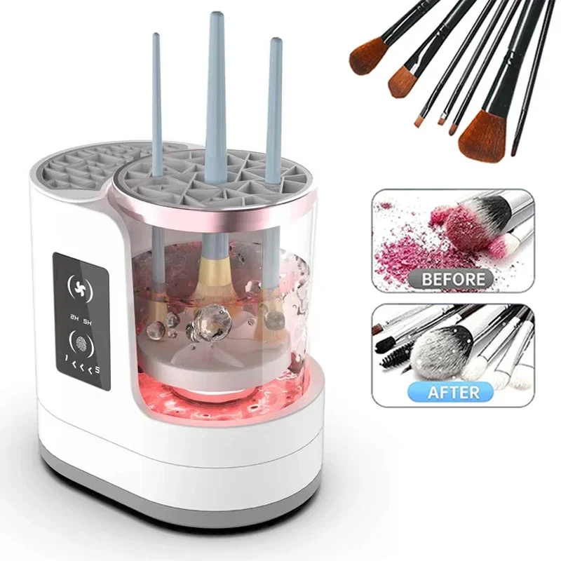 3 IN 1 Electric Makeup Brush Cleaner Machine With Makeup Brush Dryer-Holder-Portable Automatic USB Cosmetic Brushes Cleaner Tool
3 IN 1 Electric Makeup Brush Cleaner Machine With Makeup Brush Dryer-Holder-Portable Automatic USB Cosmetic Brushes Cleaner Tool