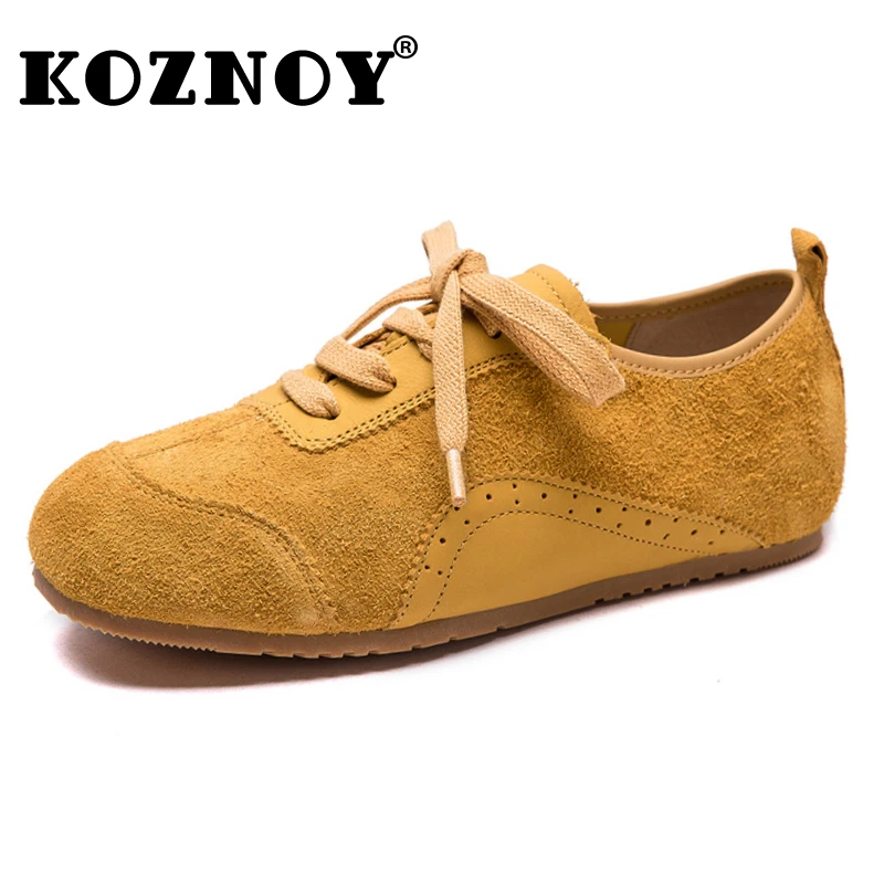 Koznoy 1cm 2025 Ethnic Cow Suede Genuine Leather Women Flats Leisure Fashion Chunky Sneaker Lace Up Summer Loafer Comfy Shoes
Koznoy 1cm 2025 Ethnic Cow Suede Genuine Leather Women Flats Leisure Fashion Chunky Sneaker Lace Up Summer Loafer Comfy Shoes