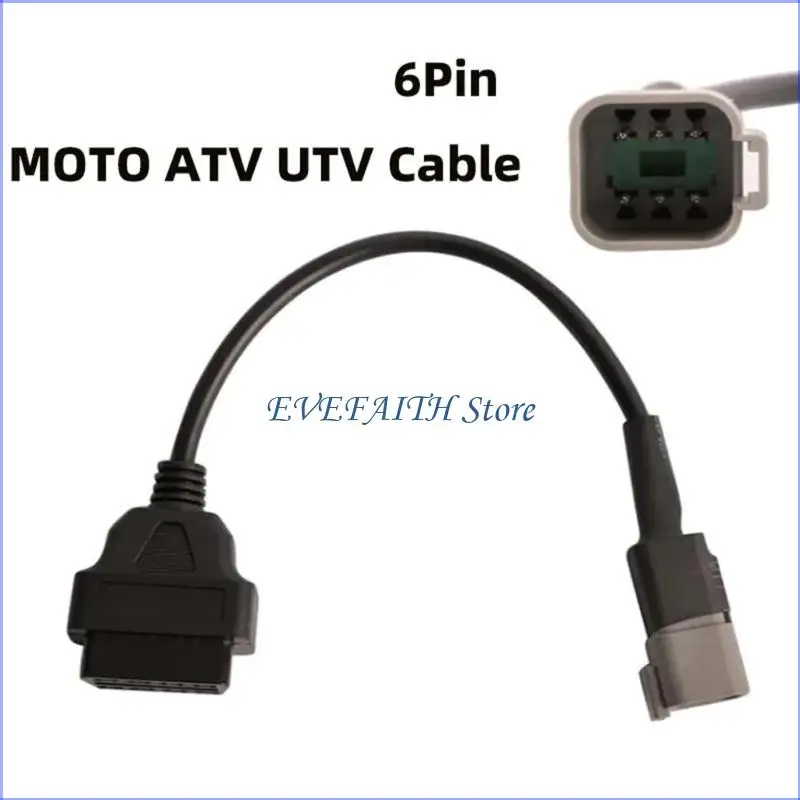 124B Motorcycle Accessories 16 Pin to 6 Pin OBD2 Diagnostic Cable Connector Line for Bombardier 6Pin ATV UTV
124B Motorcycle Accessories 16 Pin to 6 Pin OBD2 Diagnostic Cable Connector Line for Bombardier 6Pin ATV UTV