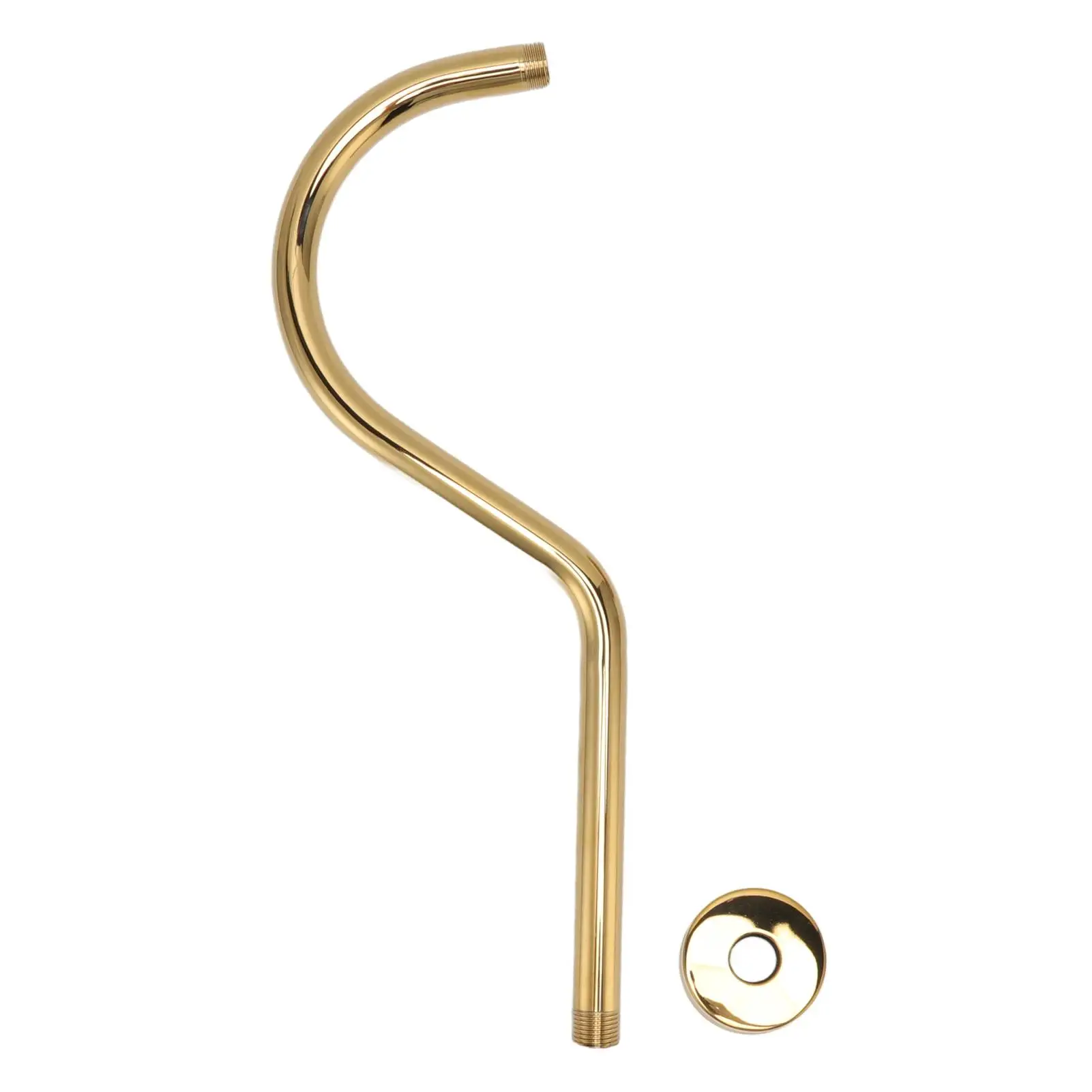 Brushed Gold S Shaped Shower Head Extension Arm, Stainless Steel Pipe for Bathroom NPT Gooseneck Design
Brushed Gold S Shaped Shower Head Extension Arm, Stainless Steel Pipe for Bathroom NPT Gooseneck Design