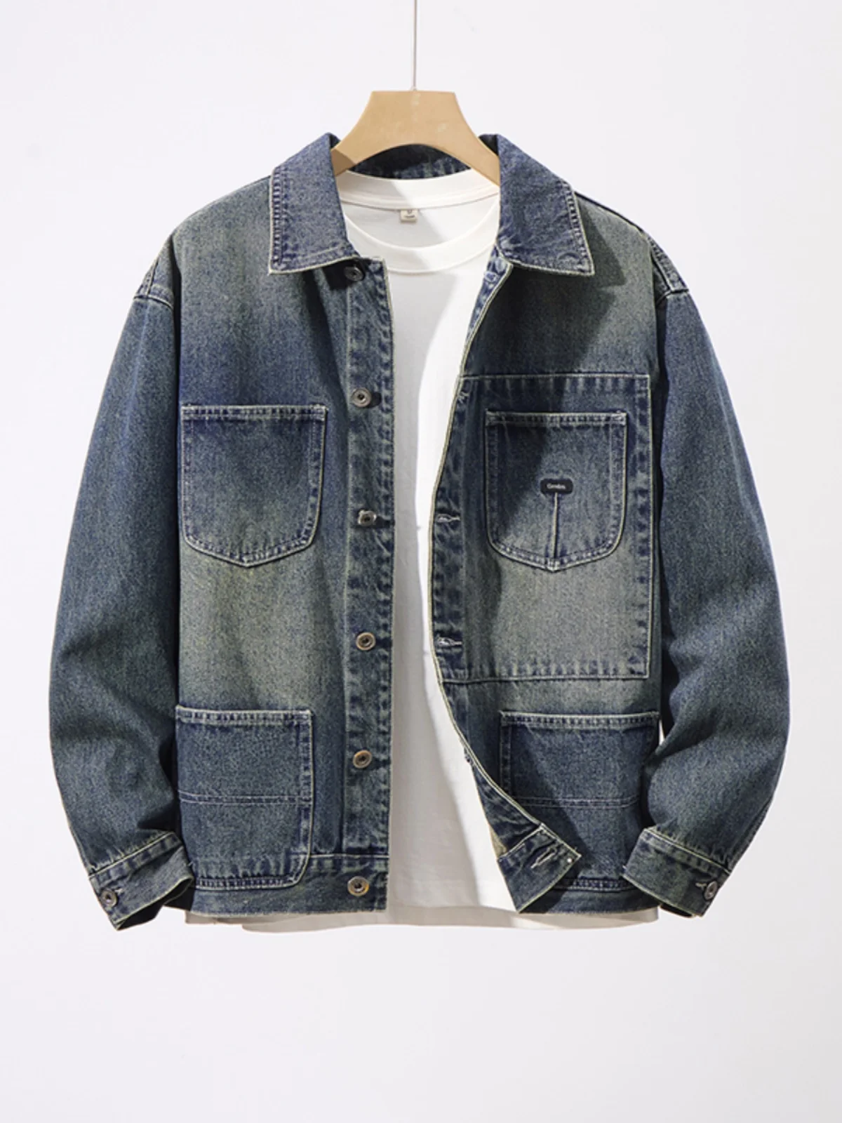 High-End Embroidered Denim Jaet Men's Spring Autumn Workwear Long Sve Loose Fit Retro Sle Versatile Trendy Outerwear
High-End Embroidered Denim Jaet Men's Spring Autumn Workwear Long Sve Loose Fit Retro Sle Versatile Trendy Outerwear