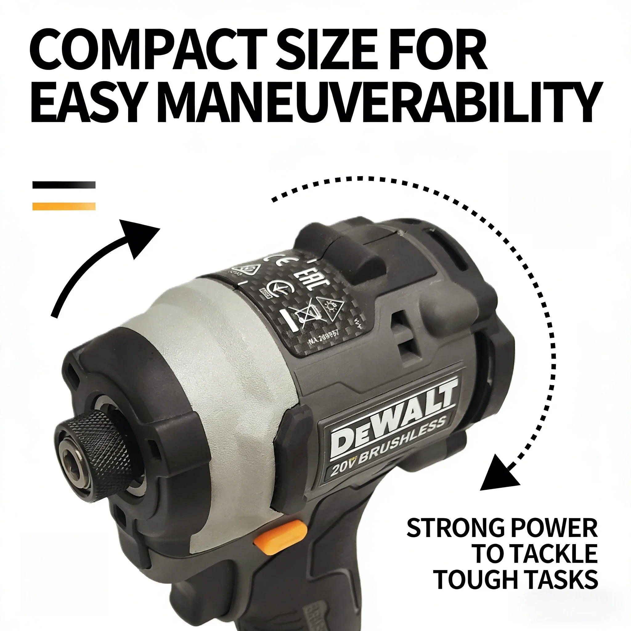 DeWalt DCF85M Brushless Lithium Impact Driver: Multi-Functional Electric Screwdriver & Variable Speed Woodworking Drill
DeWalt DCF85M Brushless Lithium Impact Driver: Multi-Functional Electric Screwdriver & Variable Speed Woodworking Drill