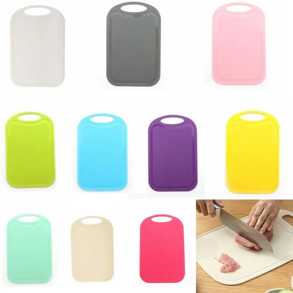 with Groove Nonslip Plastic Cutting Board Hangable Handle Chopping Block Easy To Clean Rectangle Chopping Board Meat Fruit
with Groove Nonslip Plastic Cutting Board Hangable Handle Chopping Block Easy To Clean Rectangle Chopping Board Meat Fruit