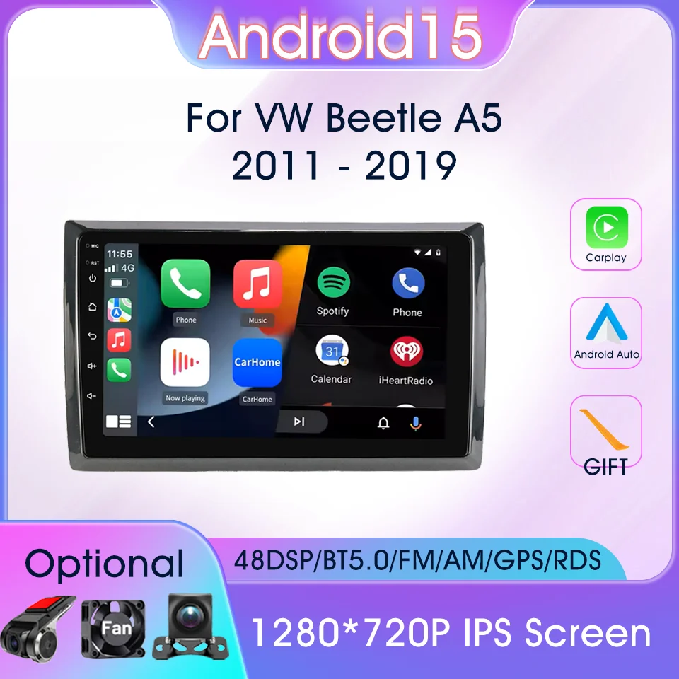 9" Carplay Android 15 Autoradio For VW Beetle A5 2011-2019 Android Auto Multimedia Player Stereo GPS FM Car Intelligent Systems
9" Carplay Android 15 Autoradio For VW Beetle A5 2011-2019 Android Auto Multimedia Player Stereo GPS FM Car Intelligent Systems