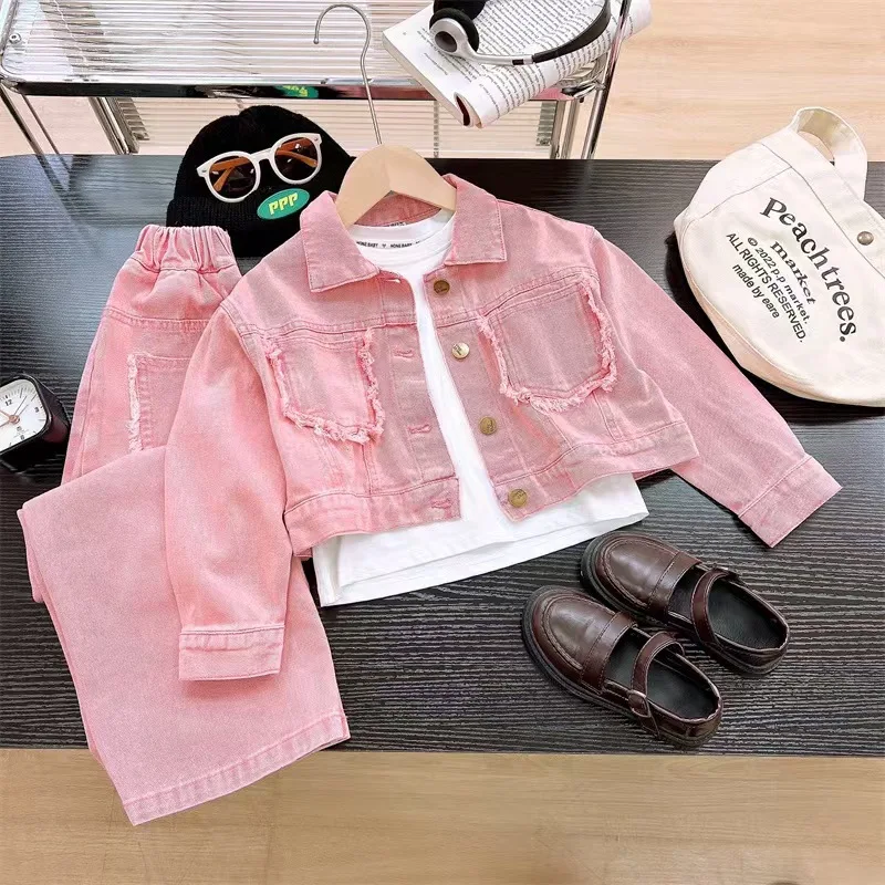 90-150cm Girls' Denim Clothing Set for Spring and Autumn New Styles for Children's Western-style Leisure Sports Fringed
90-150cm Girls' Denim Clothing Set for Spring and Autumn New Styles for Children's Western-style Leisure Sports Fringed