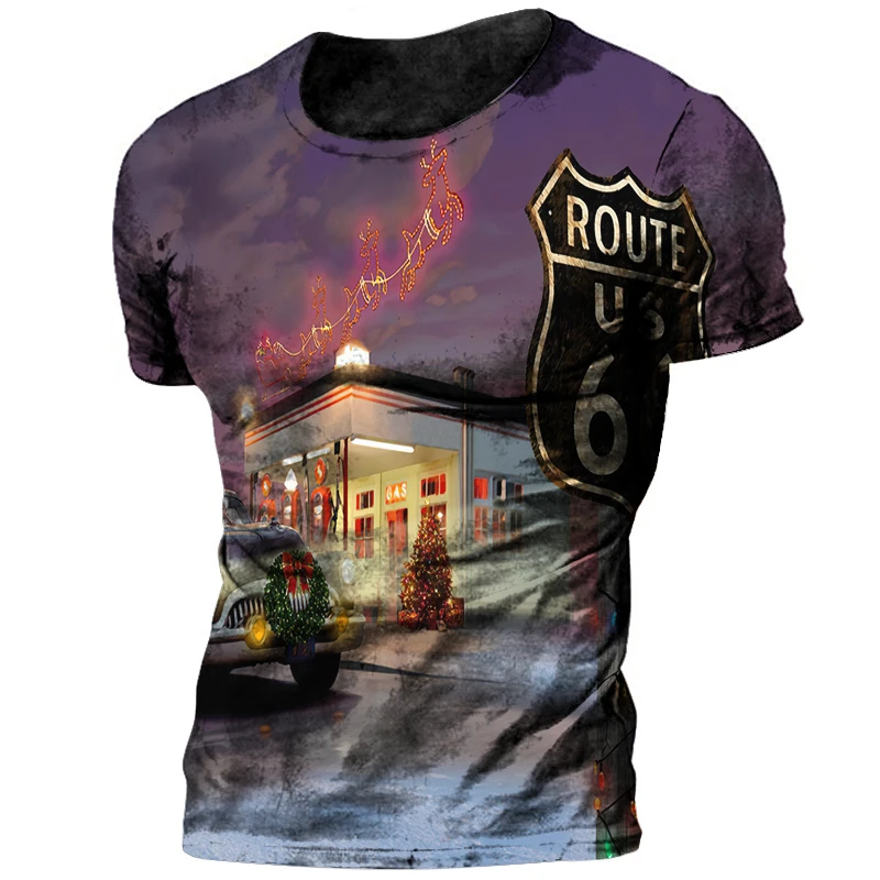 Vintage 66 Route 3d Printed Summer Men's O-Neck T-shirt Casual Short Sleeve Oversized Pullover Fashion Streetwear Men Clothing
Vintage 66 Route 3d Printed Summer Men's O-Neck T-shirt Casual Short Sleeve Oversized Pullover Fashion Streetwear Men Clothing