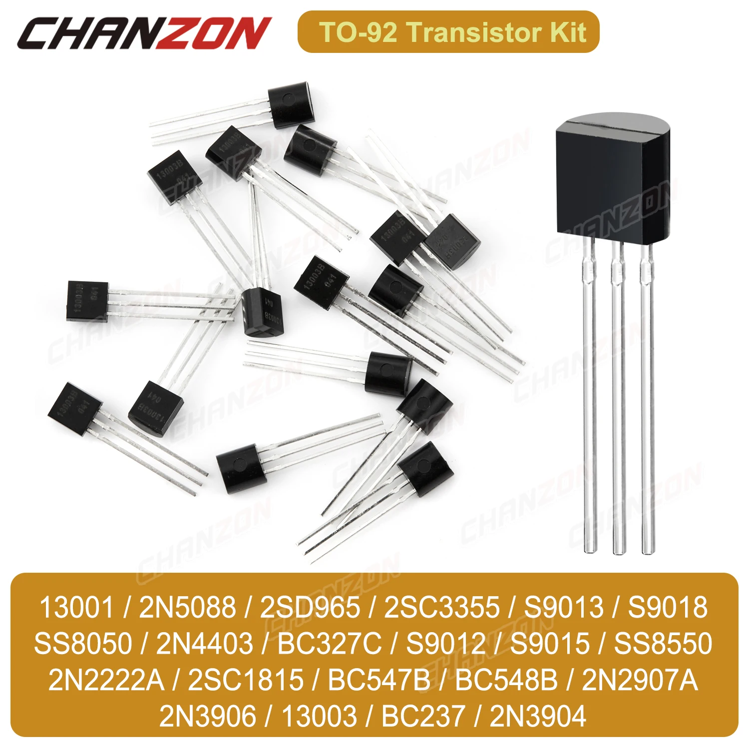 ТРАНЗИСТОР TO92 NPN PNP 2N3904 Ss8550 Ss8050 Bc547B 2N2222A S9012 S9015 Bc548B 2Sc1815 2N2907A 2N3906 2N5088 13001 S9013 2Sc3355
ТРАНЗИСТОР TO92 NPN PNP 2N3904 Ss8550 Ss8050 Bc547B 2N2222A S9012 S9015 Bc548B 2Sc1815 2N2907A 2N3906 2N5088 13001 S9013 2Sc3355