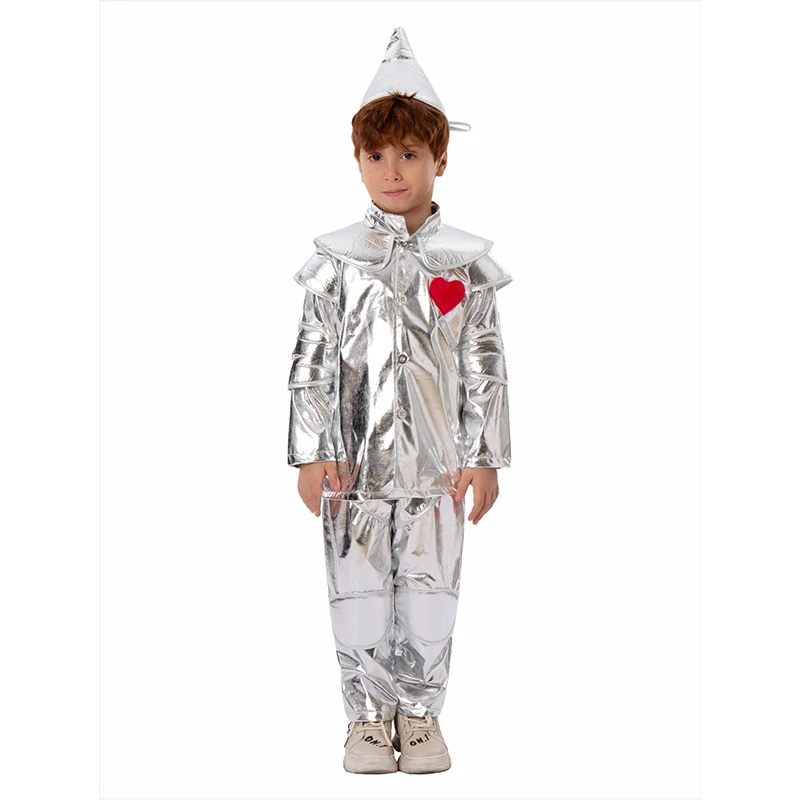 Red Heart Man Enfant Carnival Halloween Fancy Dress Up Silver Metallic Wizard Of Fairy Enfants Costume
Red Heart Man Enfant Carnival Halloween Fancy Dress Up Silver Metallic Wizard Of Fairy Enfants Costume