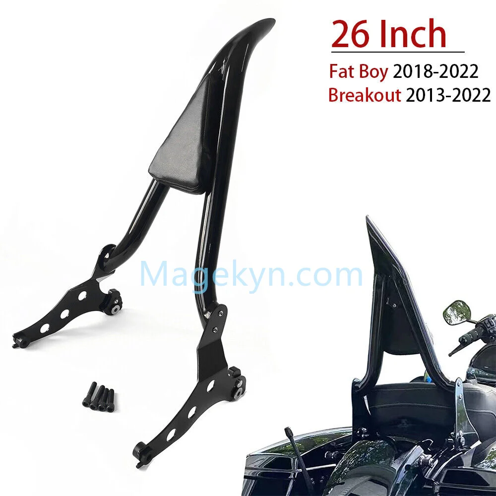 26 "высокая спинка Fatboy Sissy Bar для Harley Softail Fat Boy 2018-2025 Breakout 13-25
26 "высокая спинка Fatboy Sissy Bar для Harley Softail Fat Boy 2018-2025 Breakout 13-25