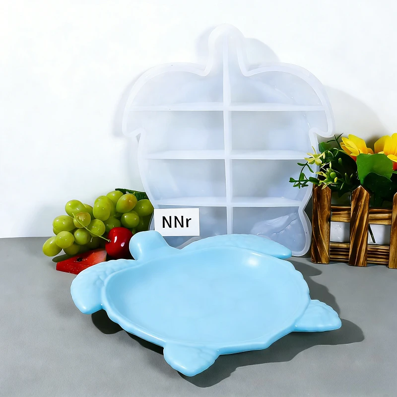 Turtle silicone mold made of epoxy resin can be used for DIY jewelry storage fruit tray base coaster decoration
Turtle silicone mold made of epoxy resin can be used for DIY jewelry storage fruit tray base coaster decoration