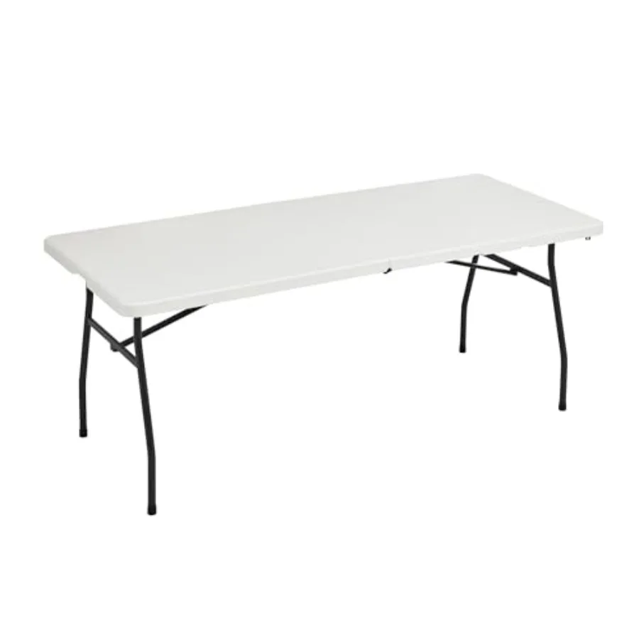 Heavy Duty Portable Folding Table, 6 Feet, Indoor and Outdoor, Fold-in-Half Design with Carrying Handle, Portable, Heavy Duty,
Heavy Duty Portable Folding Table, 6 Feet, Indoor and Outdoor, Fold-in-Half Design with Carrying Handle, Portable, Heavy Duty,