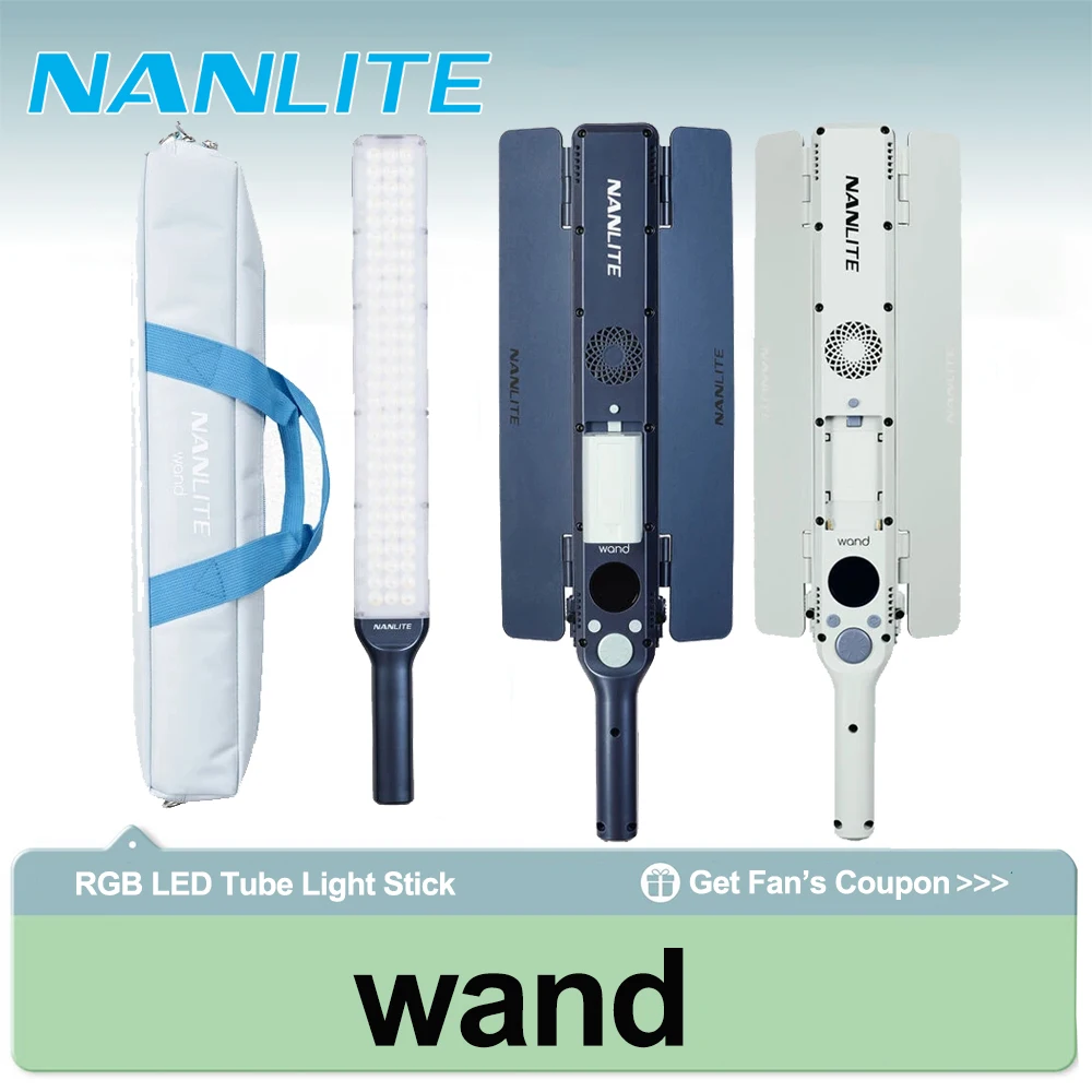 Nanlite wand Full-color Handheld LED Light 2700K-7500K Stick Light for Outdoor Studio Live Streming Shooting Photography Light
Nanlite wand Full-color Handheld LED Light 2700K-7500K Stick Light for Outdoor Studio Live Streming Shooting Photography Light