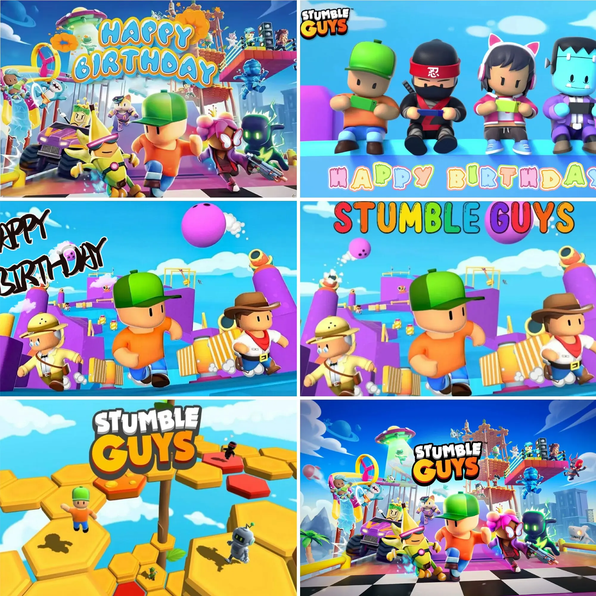 Stumble Guys Theme Children Birthday Party Decoration Supplies House Decoration Baby Bathing Background Photography Studio Props
Stumble Guys Theme Children Birthday Party Decoration Supplies House Decoration Baby Bathing Background Photography Studio Props
