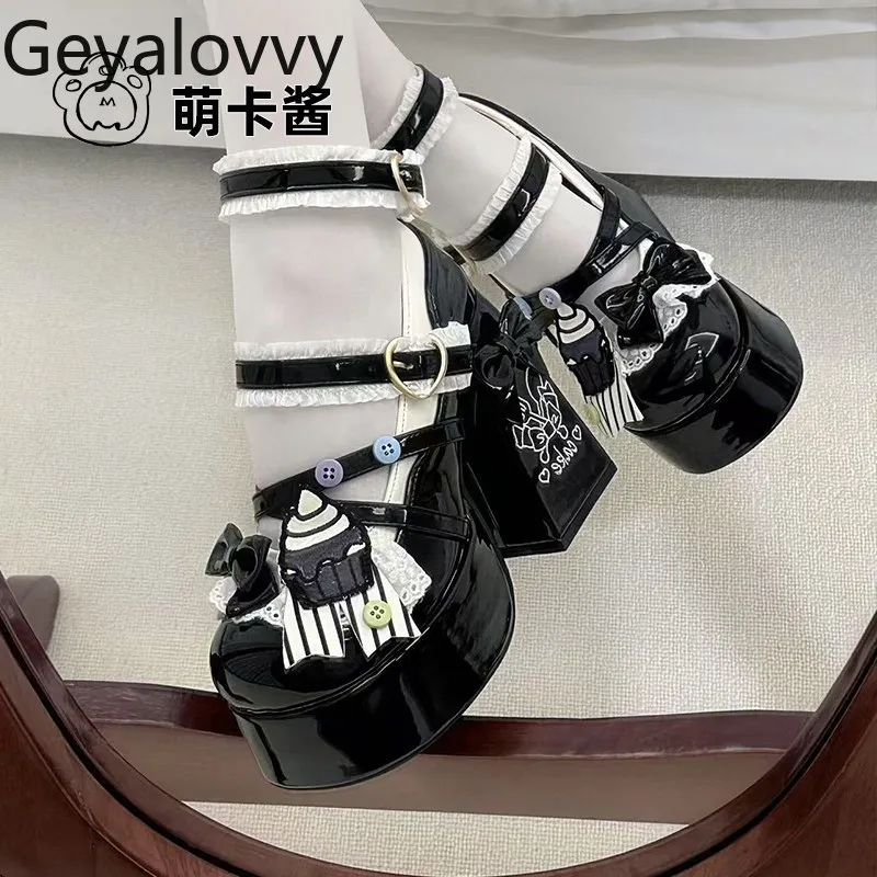 Original Design Lolita Style Spring Summer Sweetheart Thick-Soled Girls High Heels Pumps Chunky Heel JK Uniform Shoes for Women
Original Design Lolita Style Spring Summer Sweetheart Thick-Soled Girls High Heels Pumps Chunky Heel JK Uniform Shoes for Women