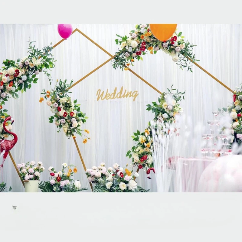 New Wedding Props Pentagonal Door Flower Row Decorative Flower Door, Pentagonal Arch, Wedding Wrought Iron Prop Arrangement
New Wedding Props Pentagonal Door Flower Row Decorative Flower Door, Pentagonal Arch, Wedding Wrought Iron Prop Arrangement
