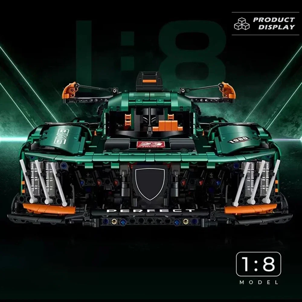 Technical Biaozhi 9X8 Remote Racing Car Building Blocks Bricks 1:8 Scale Model Sportcar Assembly Sets 3746PCS Kids Toys For Gift
Technical Biaozhi 9X8 Remote Racing Car Building Blocks Bricks 1:8 Scale Model Sportcar Assembly Sets 3746PCS Kids Toys For Gift