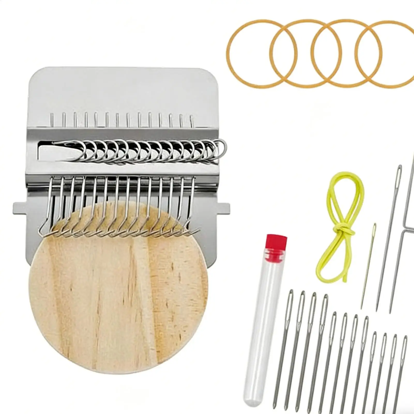 Инструмент для вязания заплаток Инструмент для ткачества и штопання с 14 крючками, 14 игл, 50 цветов нити, набор для ремонта плетения для начинающих
Инструмент для вязания заплаток Инструмент для ткачества и штопання с 14 крючками, 14 игл, 50 цветов нити, набор для ремонта плетения для начинающих