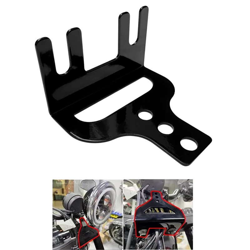 Gloss Black Adjustable Headlight Bracket Mount Under Headlamp Riser Holder for Harley Dyna Softail Street Bob Sport 
Gloss Black Adjustable Headlight Bracket Mount Under Headlamp Riser Holder for Harley Dyna Softail Street Bob Sport