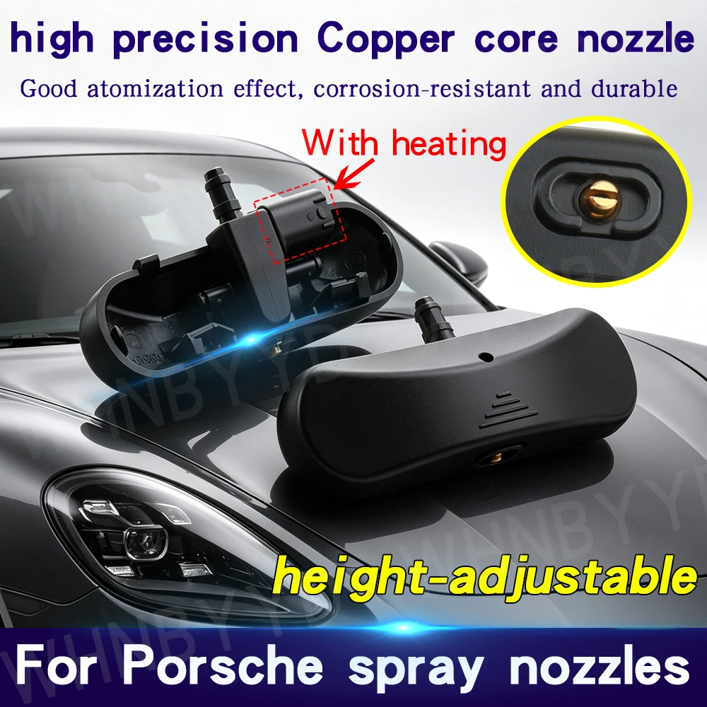2 Pcs Pair Front Windshield Washer Nozzles Jet Heated Set For Porsche Cayenne 95B For Panamera 970 For MACAN 2011- 2016 911 718
2 Pcs Pair Front Windshield Washer Nozzles Jet Heated Set For Porsche Cayenne 95B For Panamera 970 For MACAN 2011- 2016 911 718