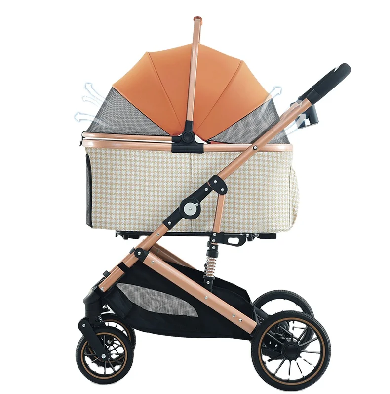 Luxury detachable carrier one hand folding pet stroller dog stroller cat stroller
Luxury detachable carrier one hand folding pet stroller dog stroller cat stroller