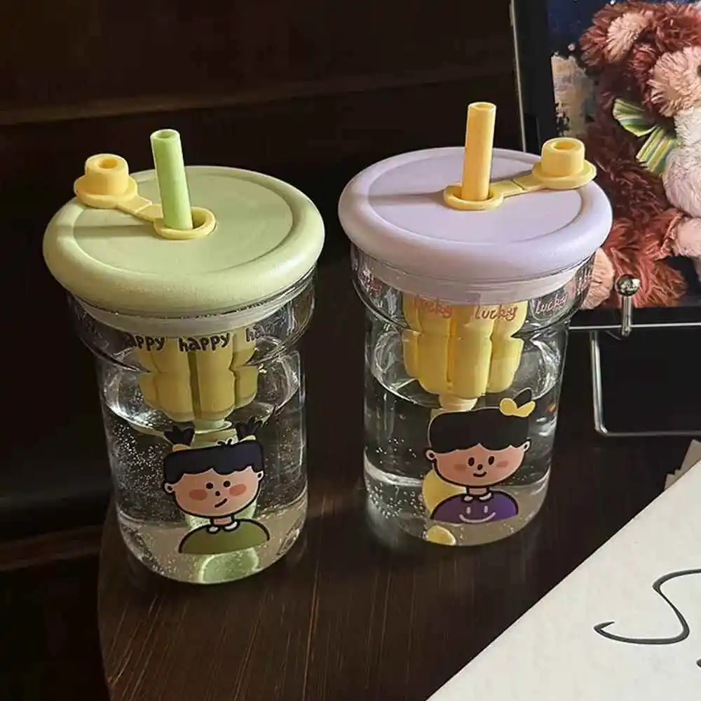 Antibacterial High Borosilicate Glass Cup for Women Cartoon Design Tea Water Separation Office Use Warm Fruit Tea Straw Included
Antibacterial High Borosilicate Glass Cup for Women Cartoon Design Tea Water Separation Office Use Warm Fruit Tea Straw Included