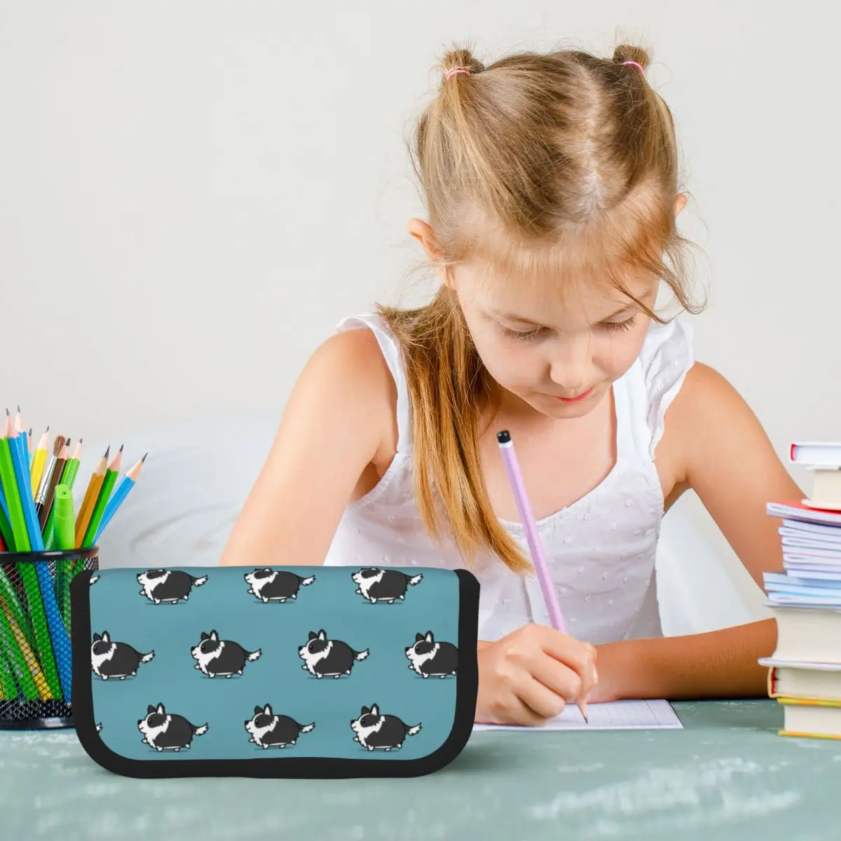 Cute Border Collie Pencil Cases Pencil Pouch Large Capacity Pen Box Pencil Bag for Kids School
Cute Border Collie Pencil Cases Pencil Pouch Large Capacity Pen Box Pencil Bag for Kids School